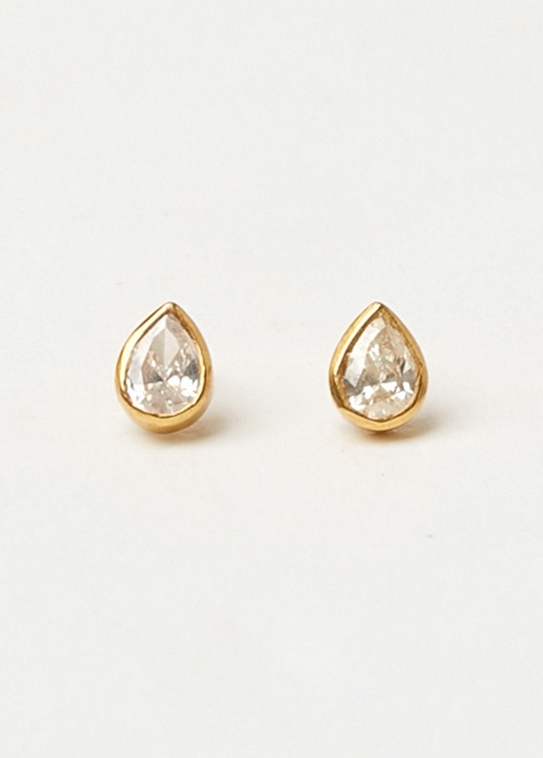 Diamond Teardrop Stud