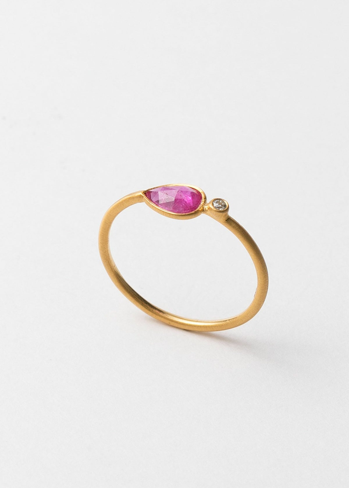 Ruby Teardrop Ring