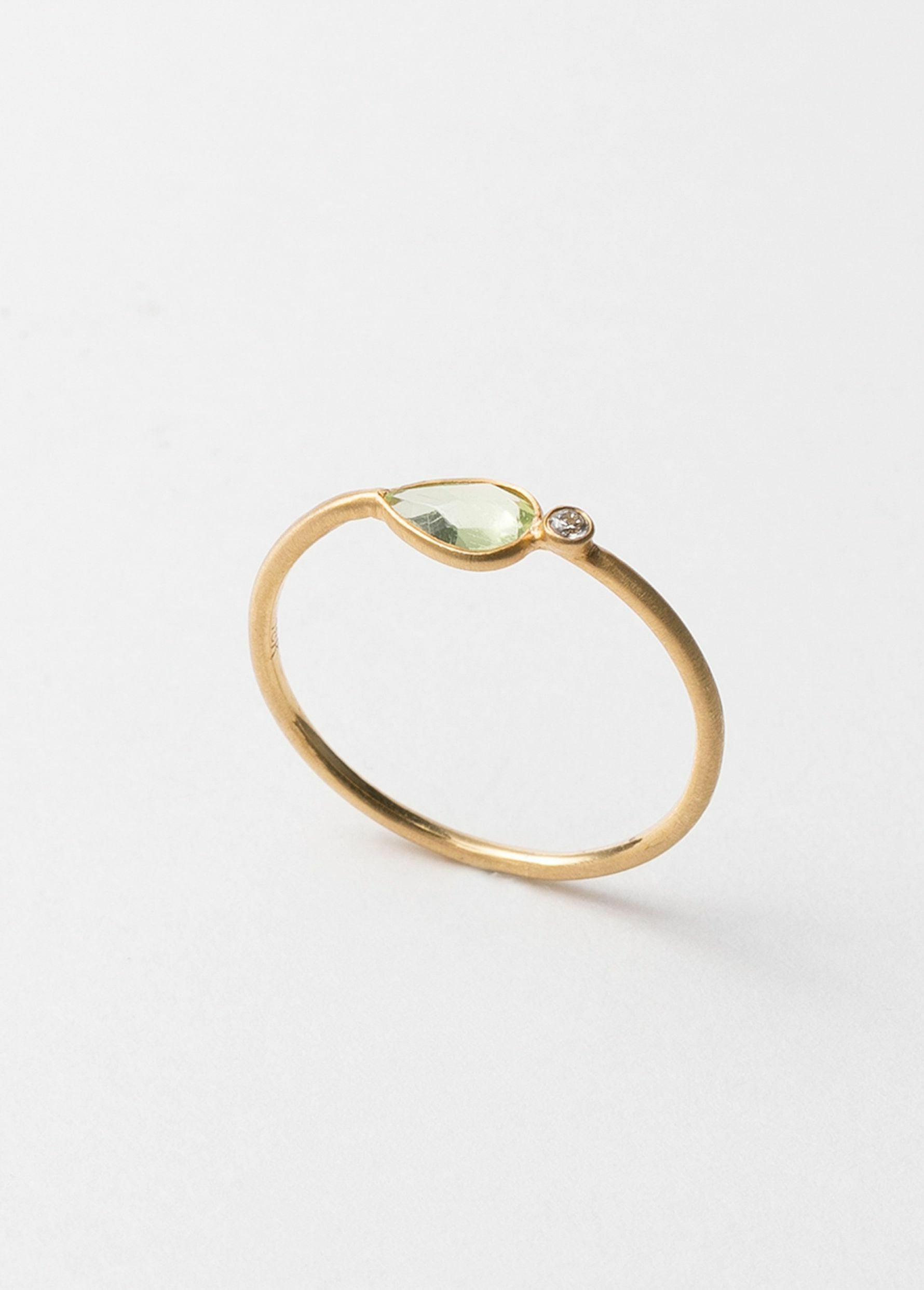 JProducts 18k teardrop ring S ホワイトトパーズ jproducts 18k teardrop ring S ・ホワイトトパーズ