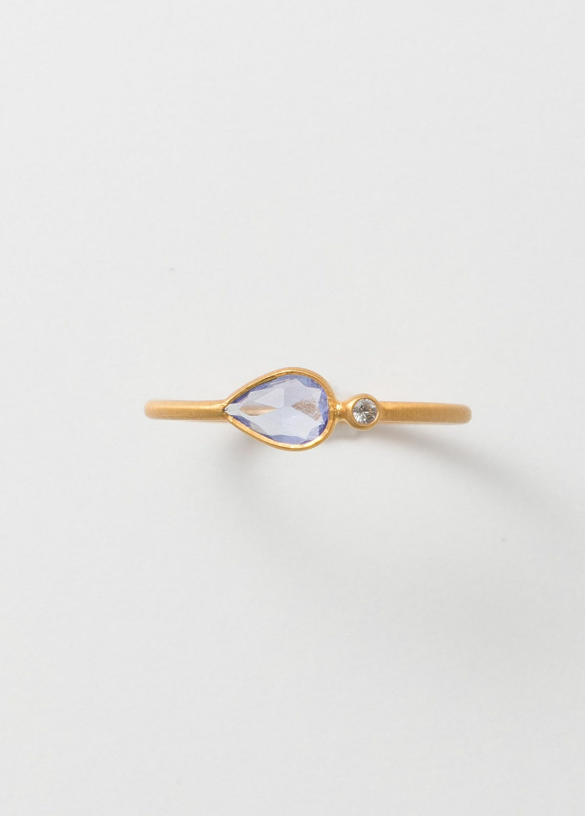 Tanzanite Teardrop Ring