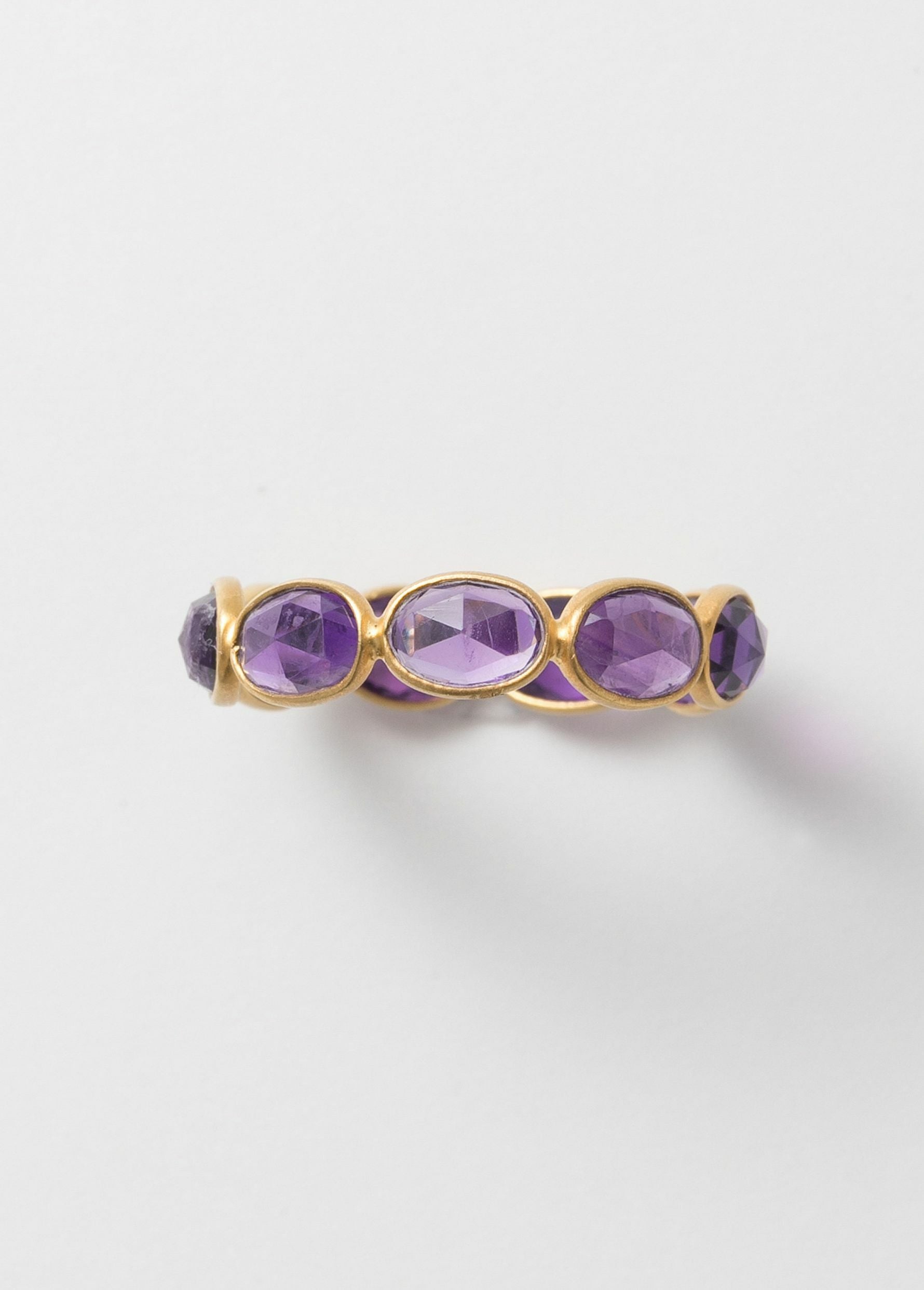 Amethyst Slice Stone Eternity