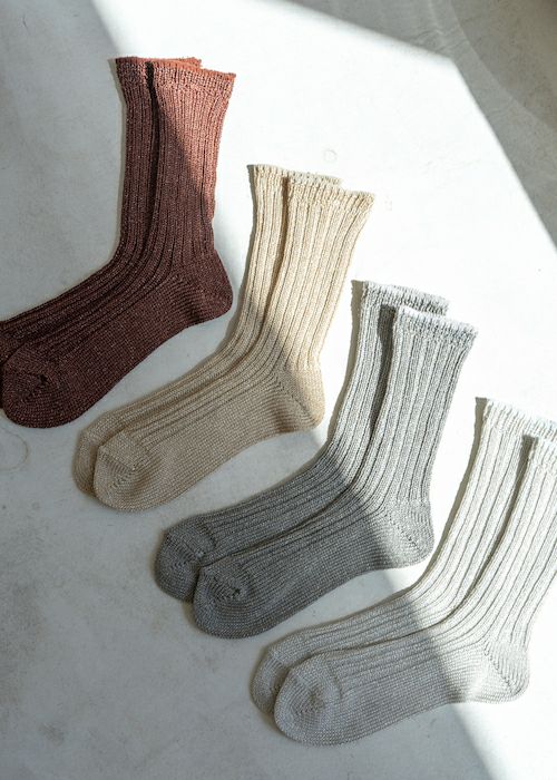 2sets of Sheere Glitter Socks | Pasand by ne Quittez pas | パサン