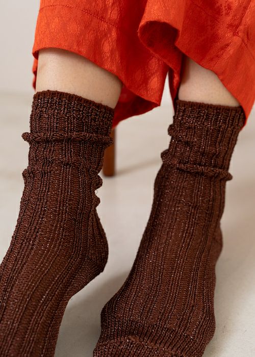 2sets of Sheere Glitter Socks | Pasand by ne Quittez pas | パサン