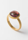 Watermelon Tourmaline Cabochon Ring