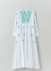 Chikan Embroidery Panel Dress