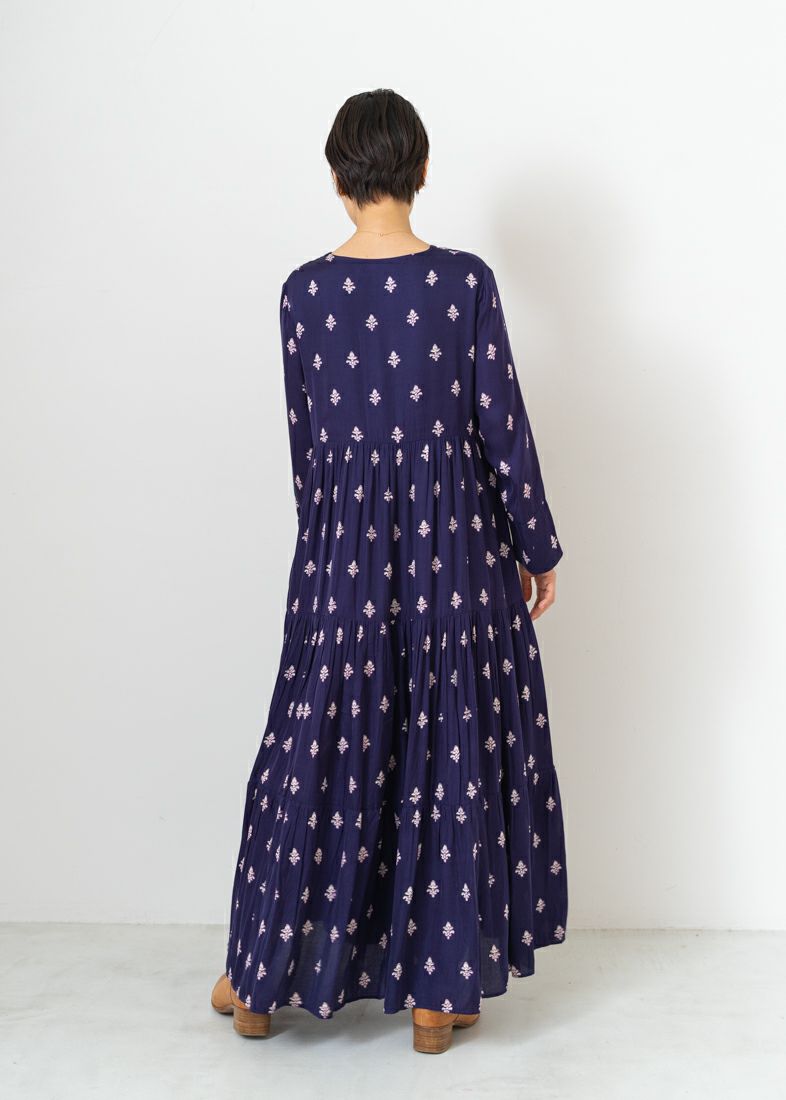 Modal Satin Print Dress