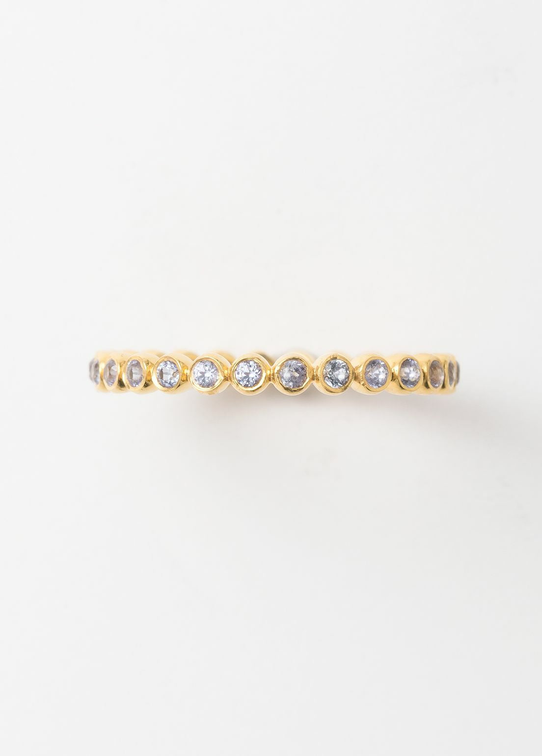 Tiny Tanzanite Gem Eternity Ring