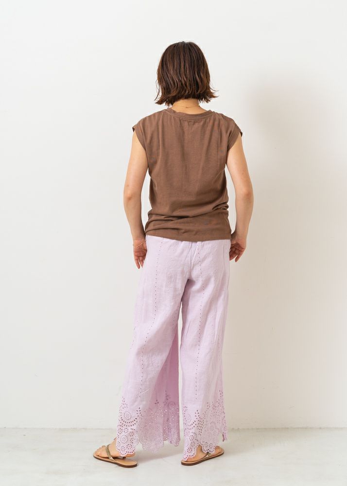 Cotton Linen Hemla Gather Pants