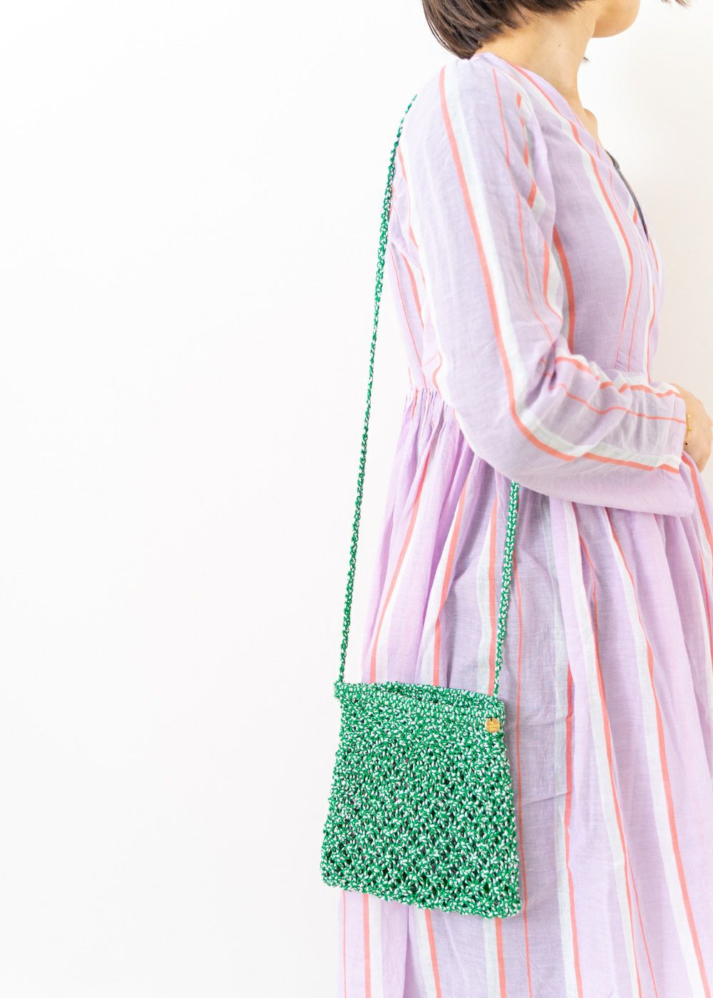 Bicolor Cord Macrame Sakoche Bag