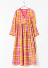 Hand Woven Silk Check Gown