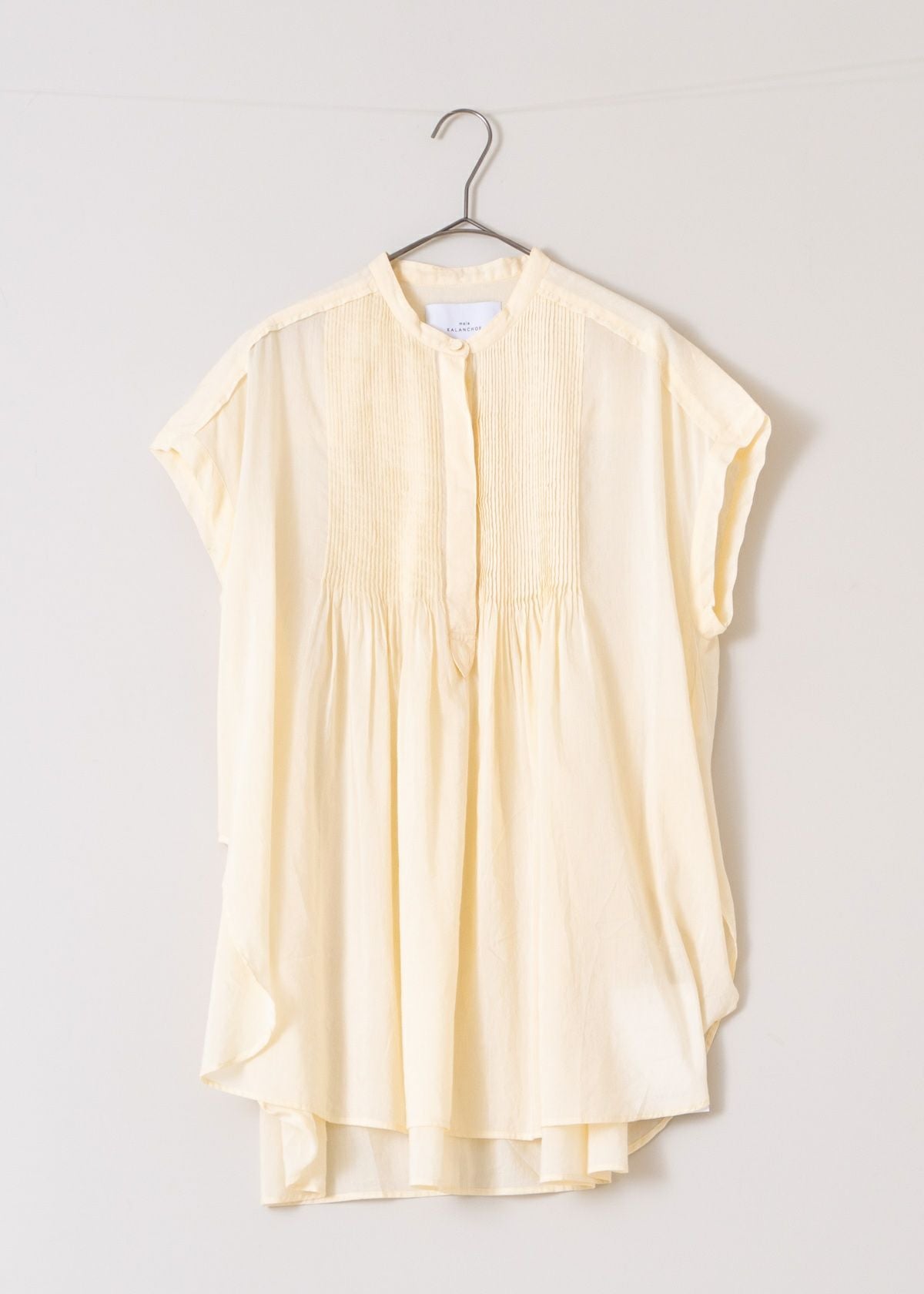 Cotton Silk Pintuck French Sleeve Shirts
