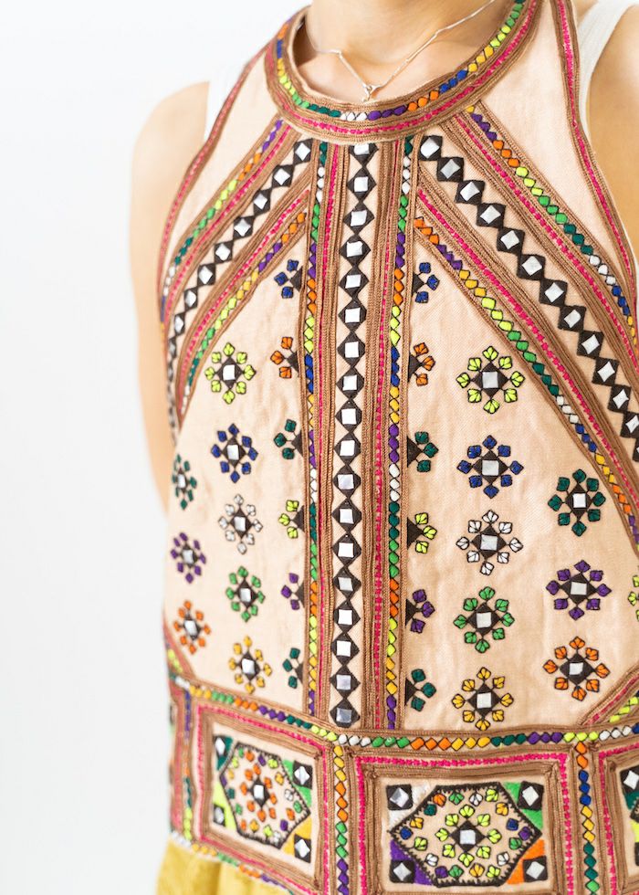 Mirror Embroidery Top