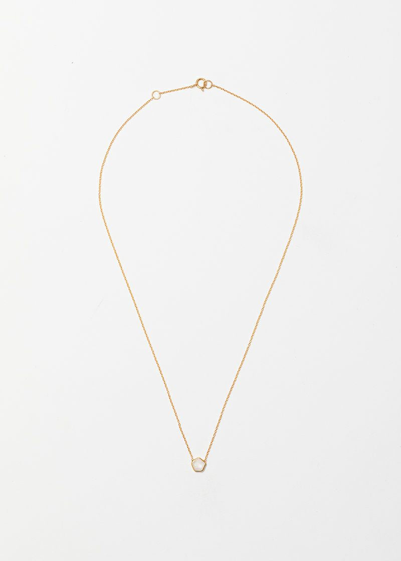 Pentagon Bezel Mini Necklace | Pasand by ne Quittez pas | パサン 