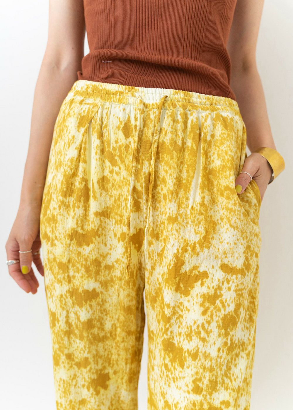 Plant Dyeing Pants