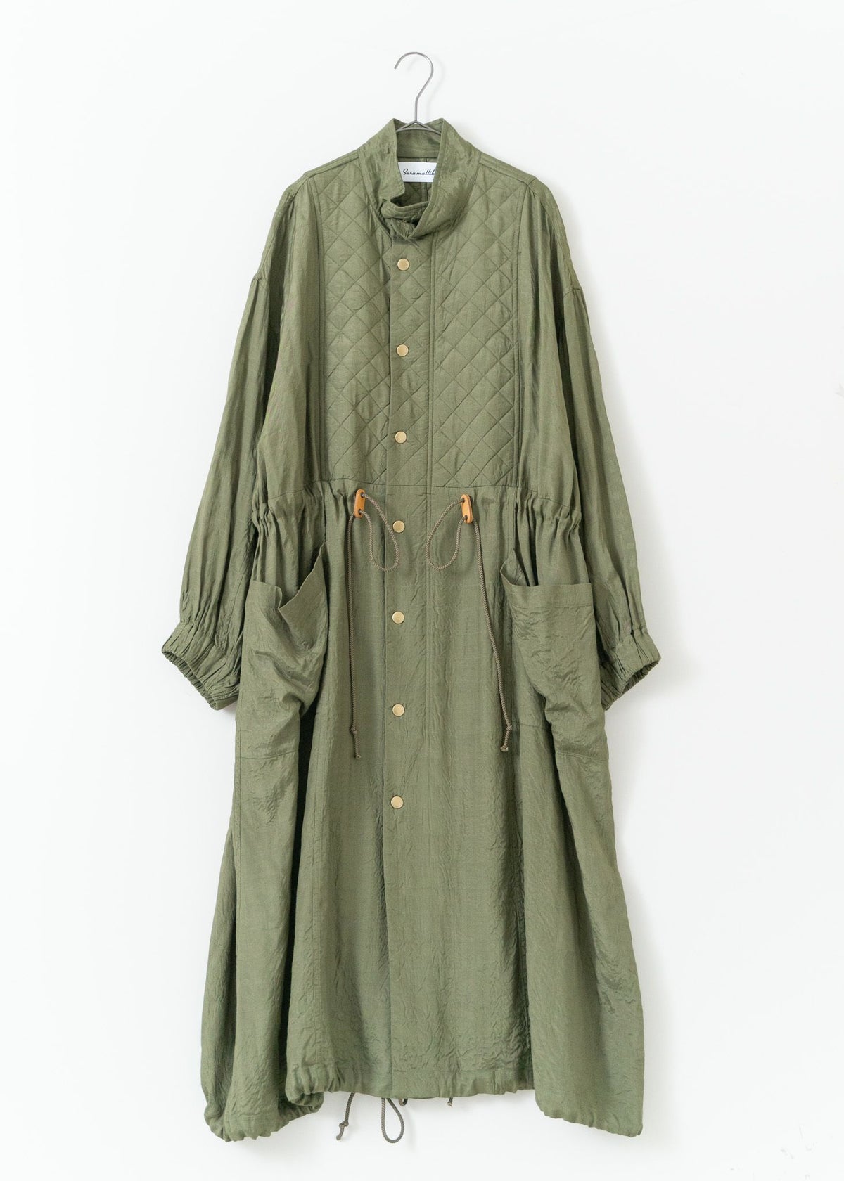 Square Stitch Long Coat