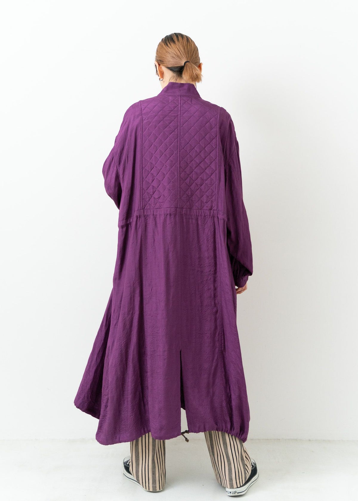 Square Stitch Long Coat