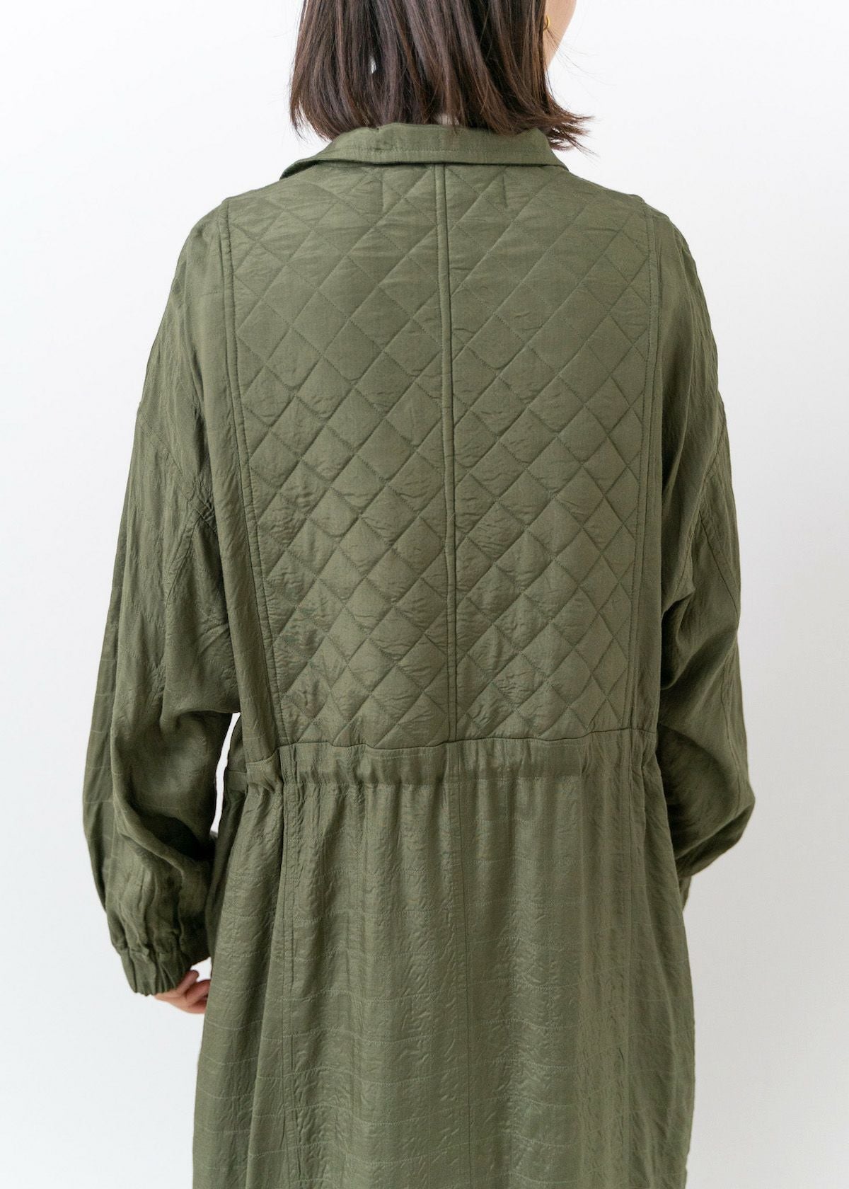 Square Stitch Long Coat