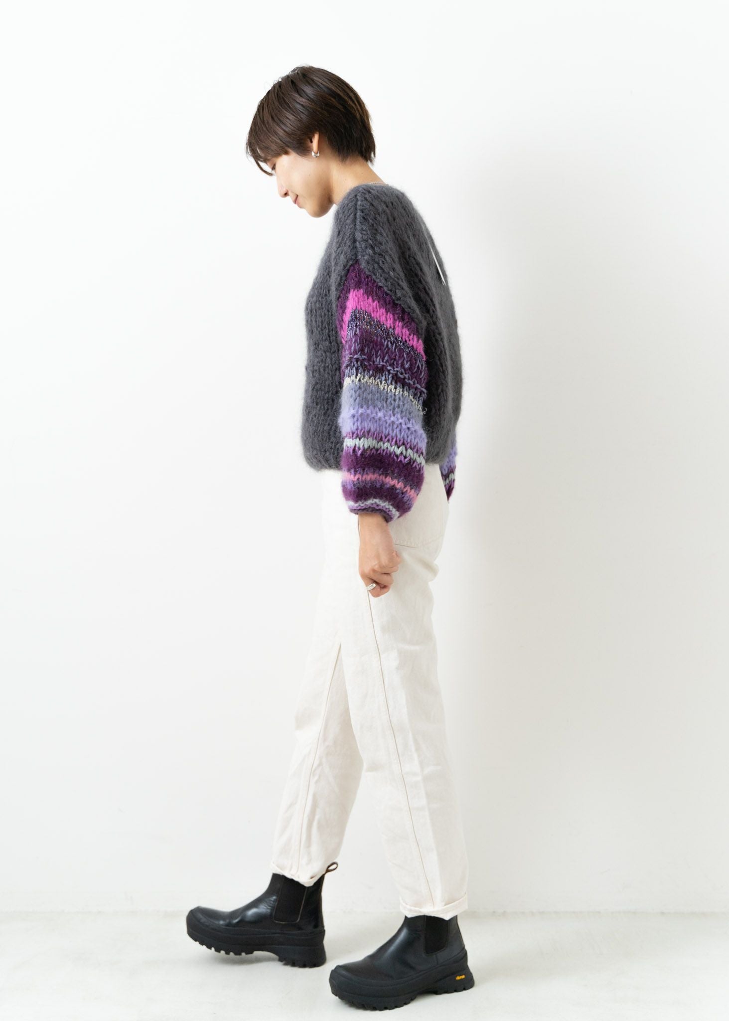 Border Knit Top | Pasand by ne Quittez pas | パサンドバイヌキテパ