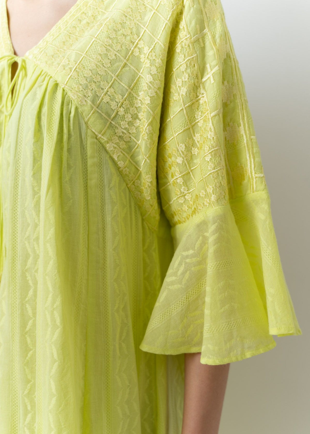 Cotton Jacquard Embroidery Dress | Pasand by ne Quittez pas 