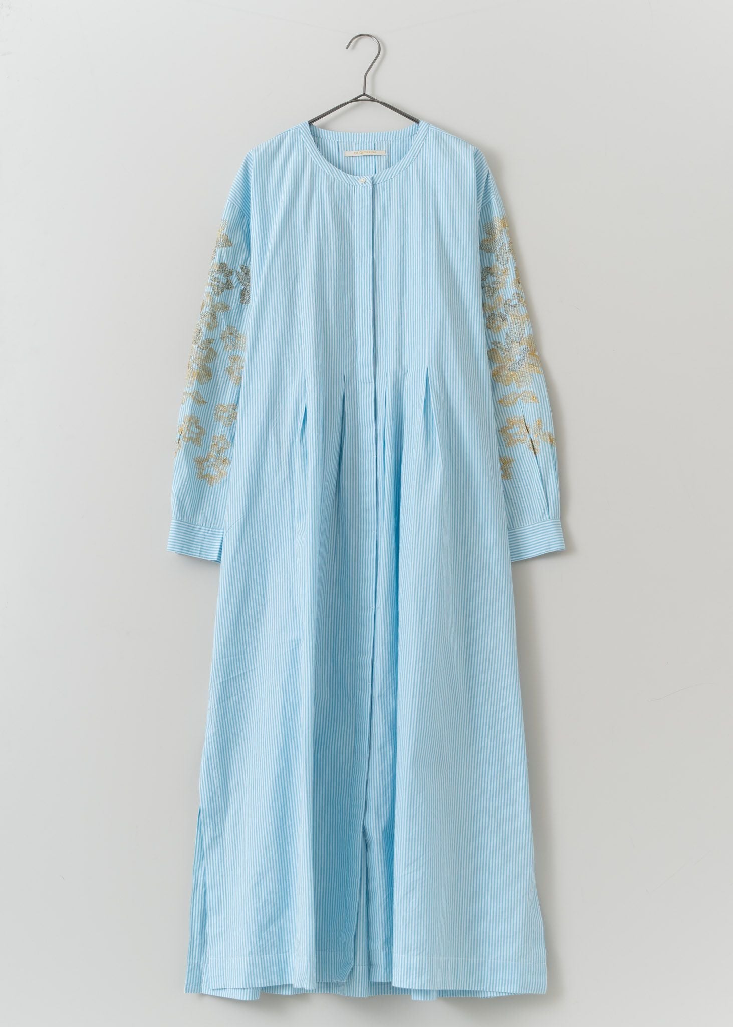 Cotton Poplin Zari Embroidery Shirts Dress