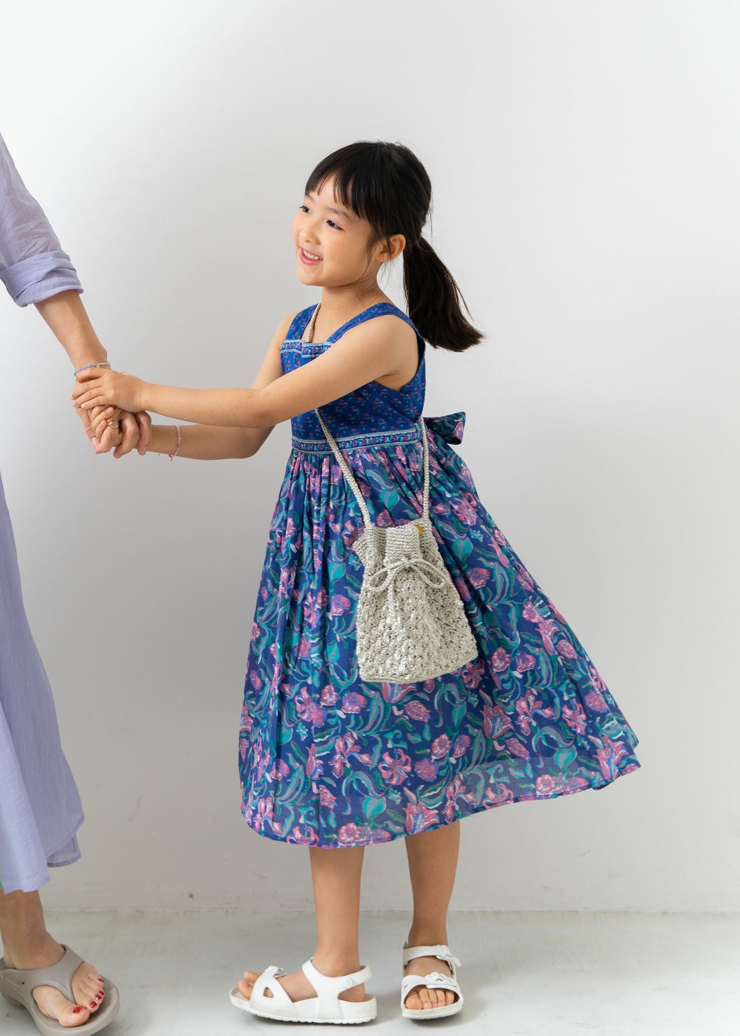 Cotton Voile Water Color Print Kids Dress