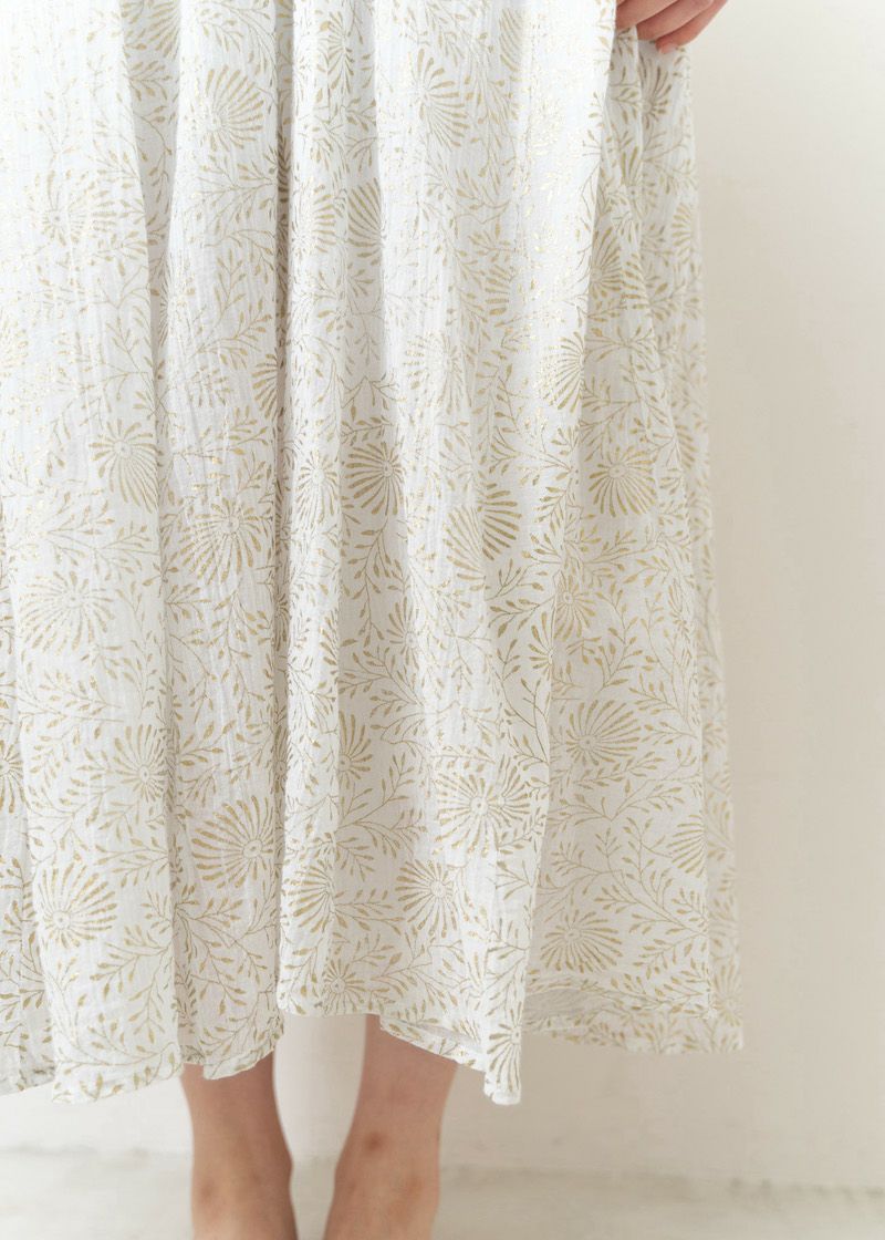 Cotton Voile Foil Flower Print Panel Dress | Pasand by ne Quittez ...