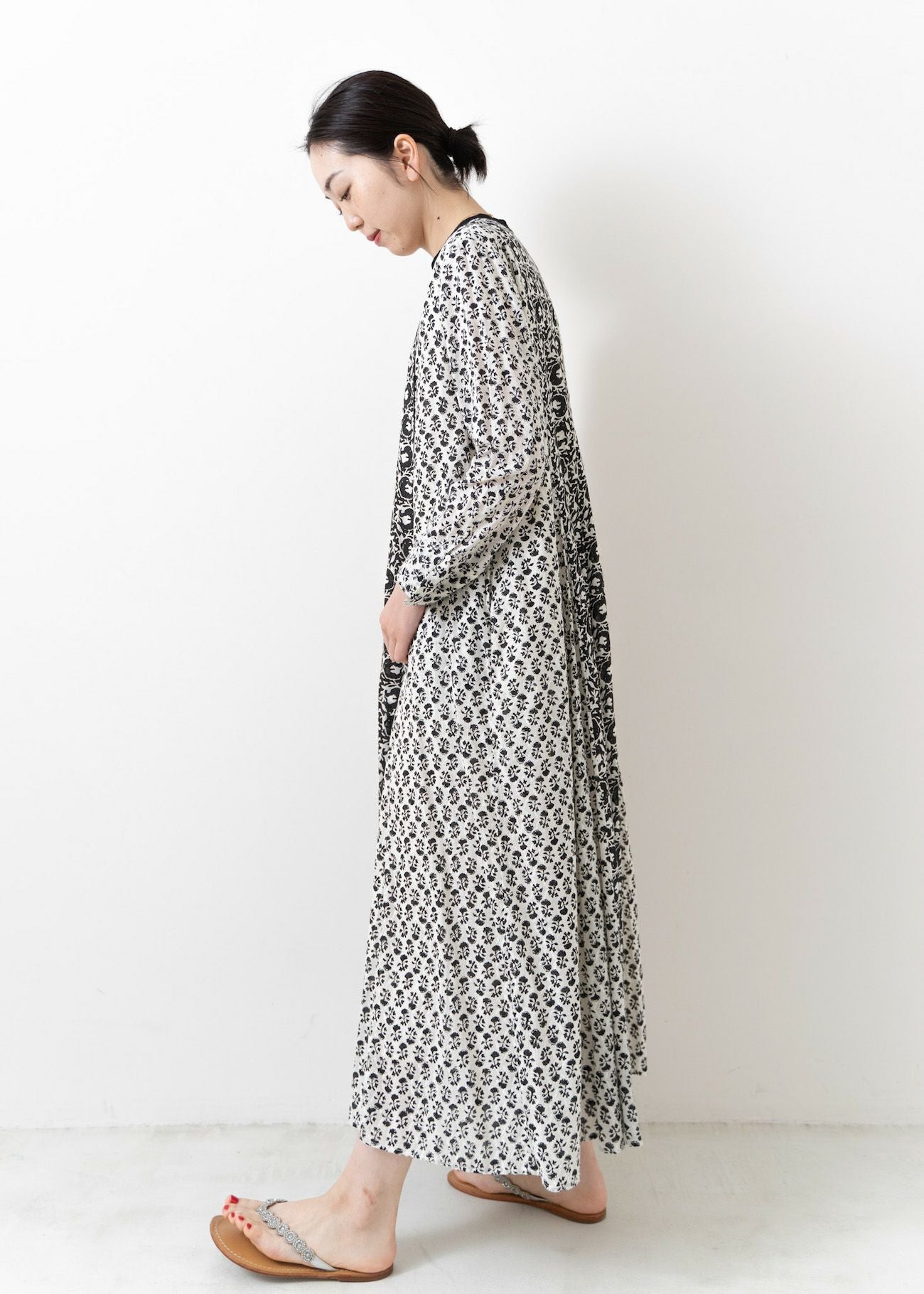 Cotton Jacquard Combi Print Panel Dress | Pasand by ne Quittez pas ...