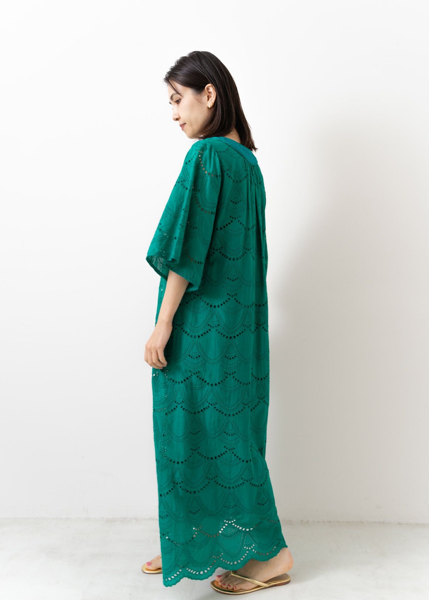 Cotton Voile Dot Hemla Dress | Pasand by ne Quittez pas | パサン 