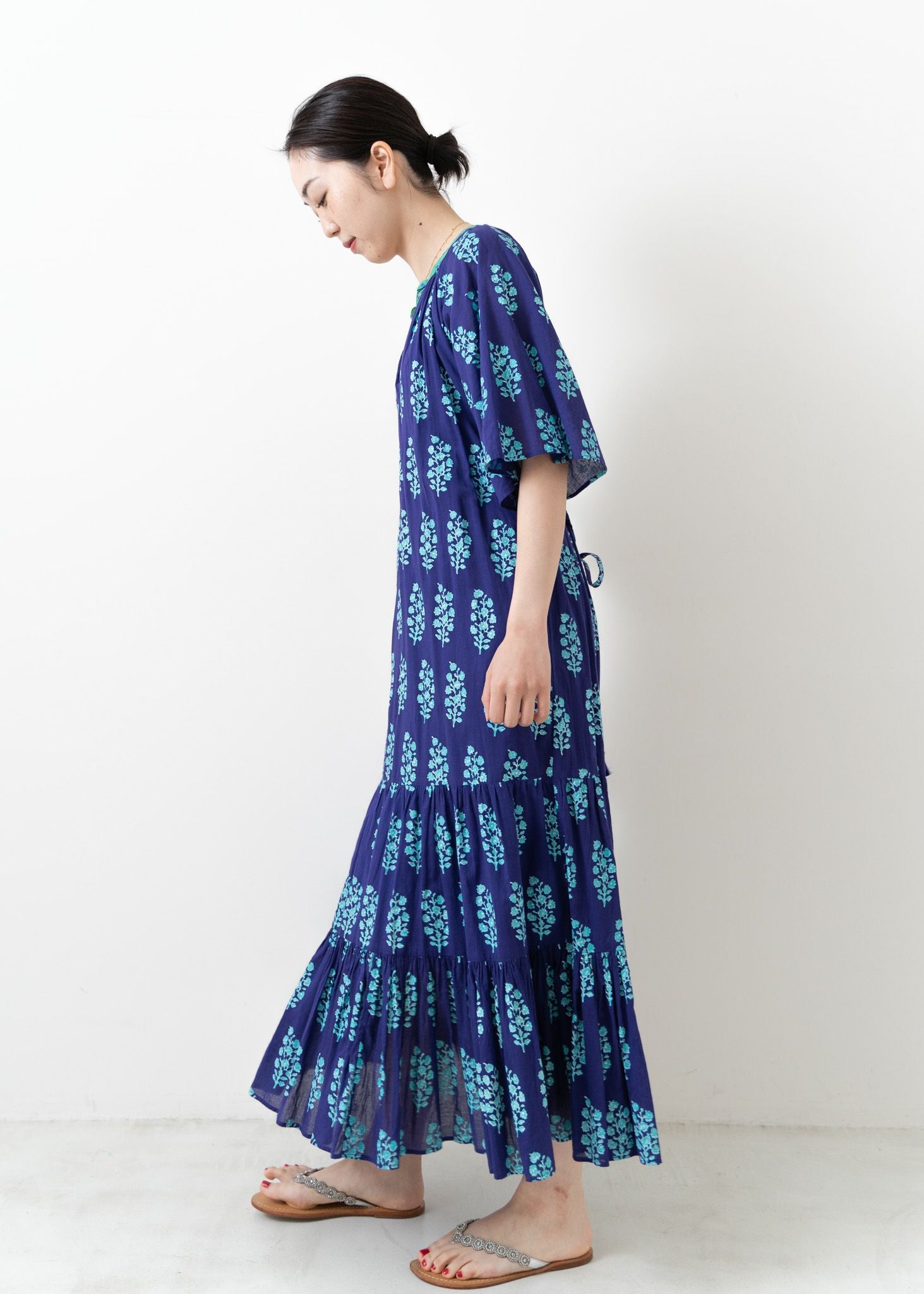Cotton Voile Ethnic Combination Print Dress