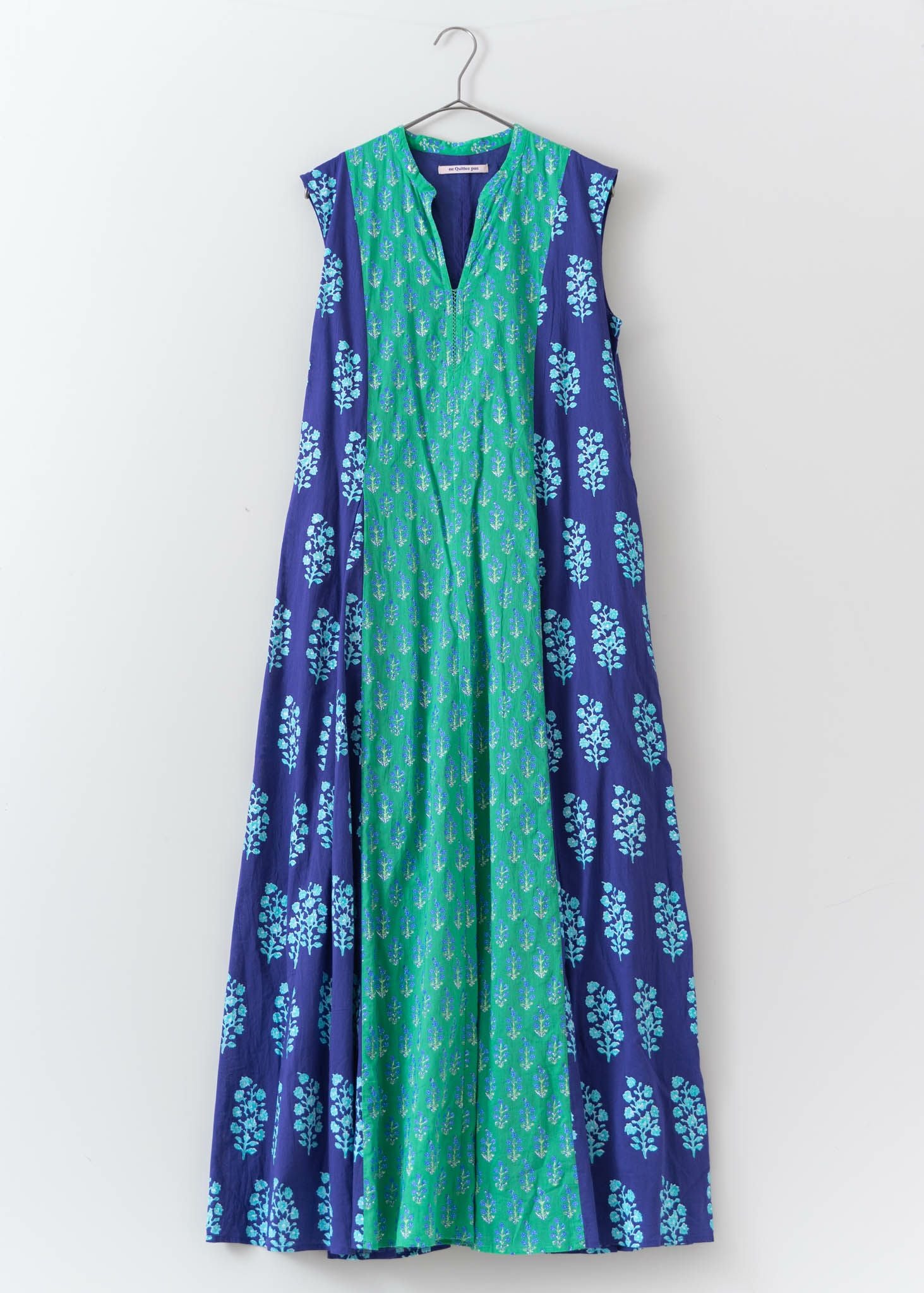 Cotton Voile Ethnic Combination Print Panel Dress | Pasand by ne 