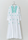 Chikan Embroidery Panel Dress