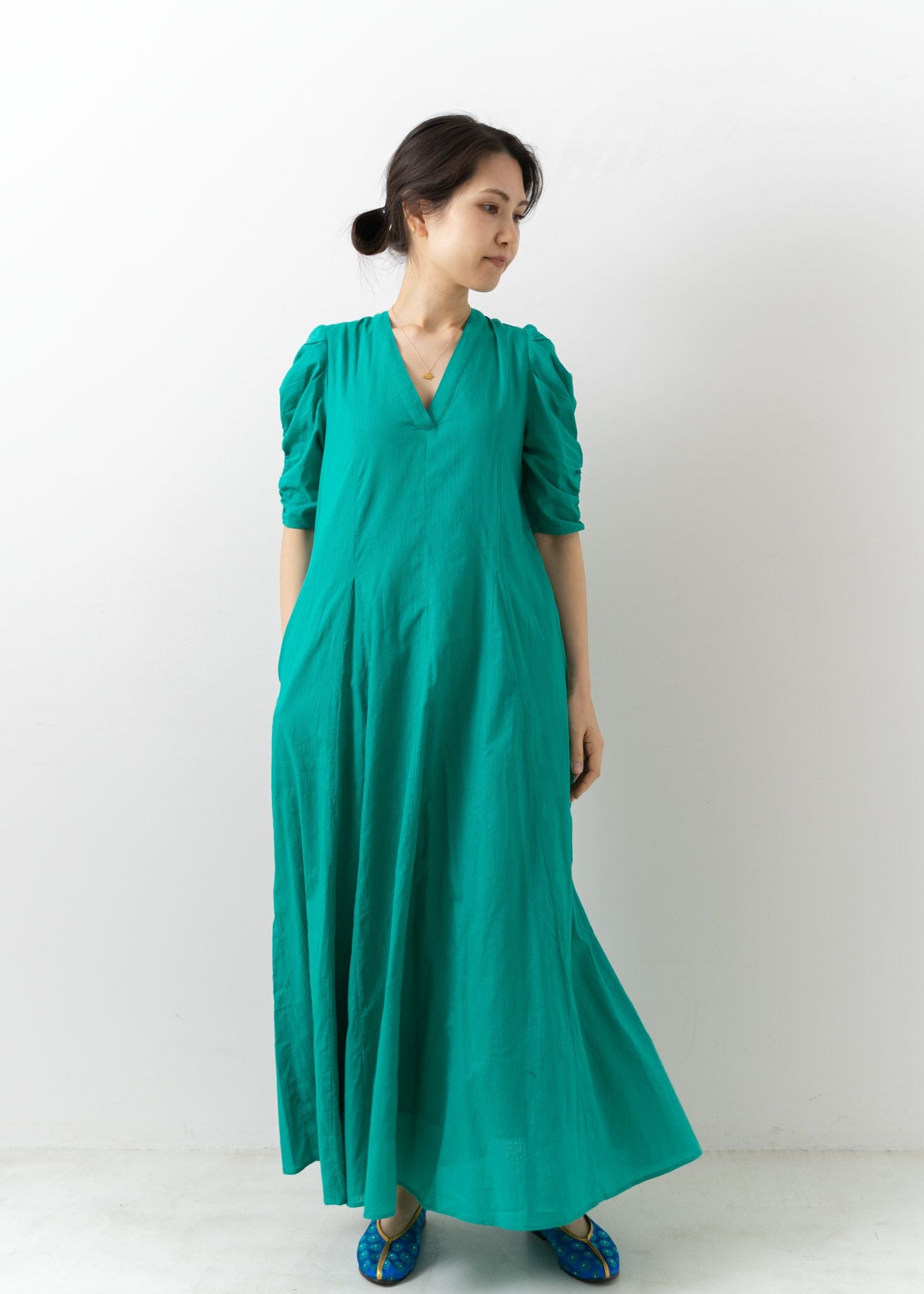 Dobby Stripe Plain Dress | Pasand by ne Quittez pas | パサンドバイ