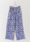 Poplin Stripe Block Print Pants