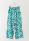 Poplin Stripe Block Print Pants