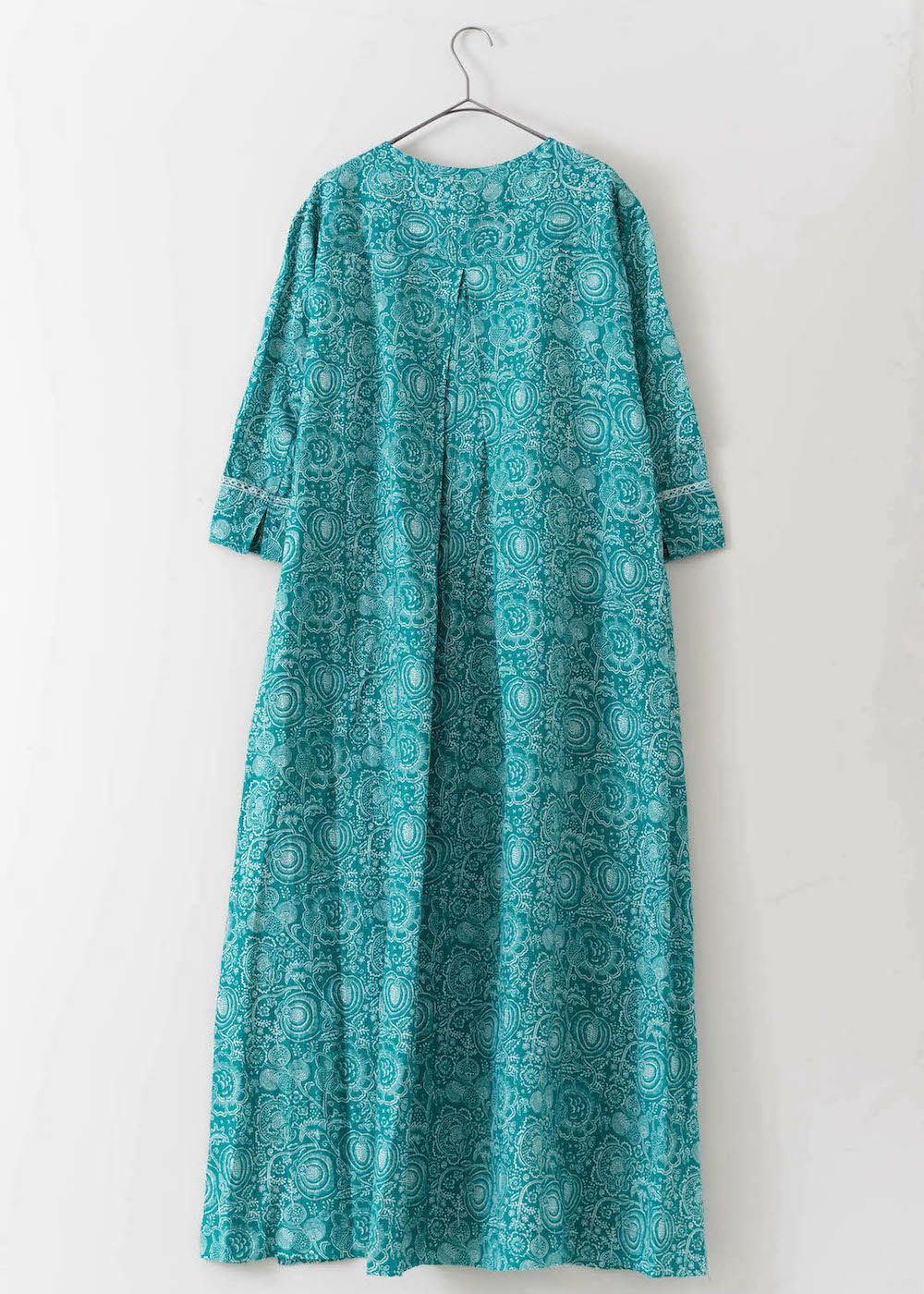 Cotton Linen Print Kaftan Dress