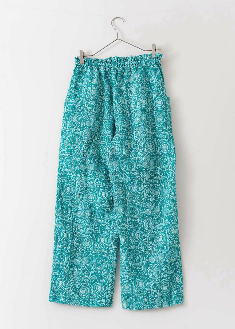 Cotton Linen Print Pants