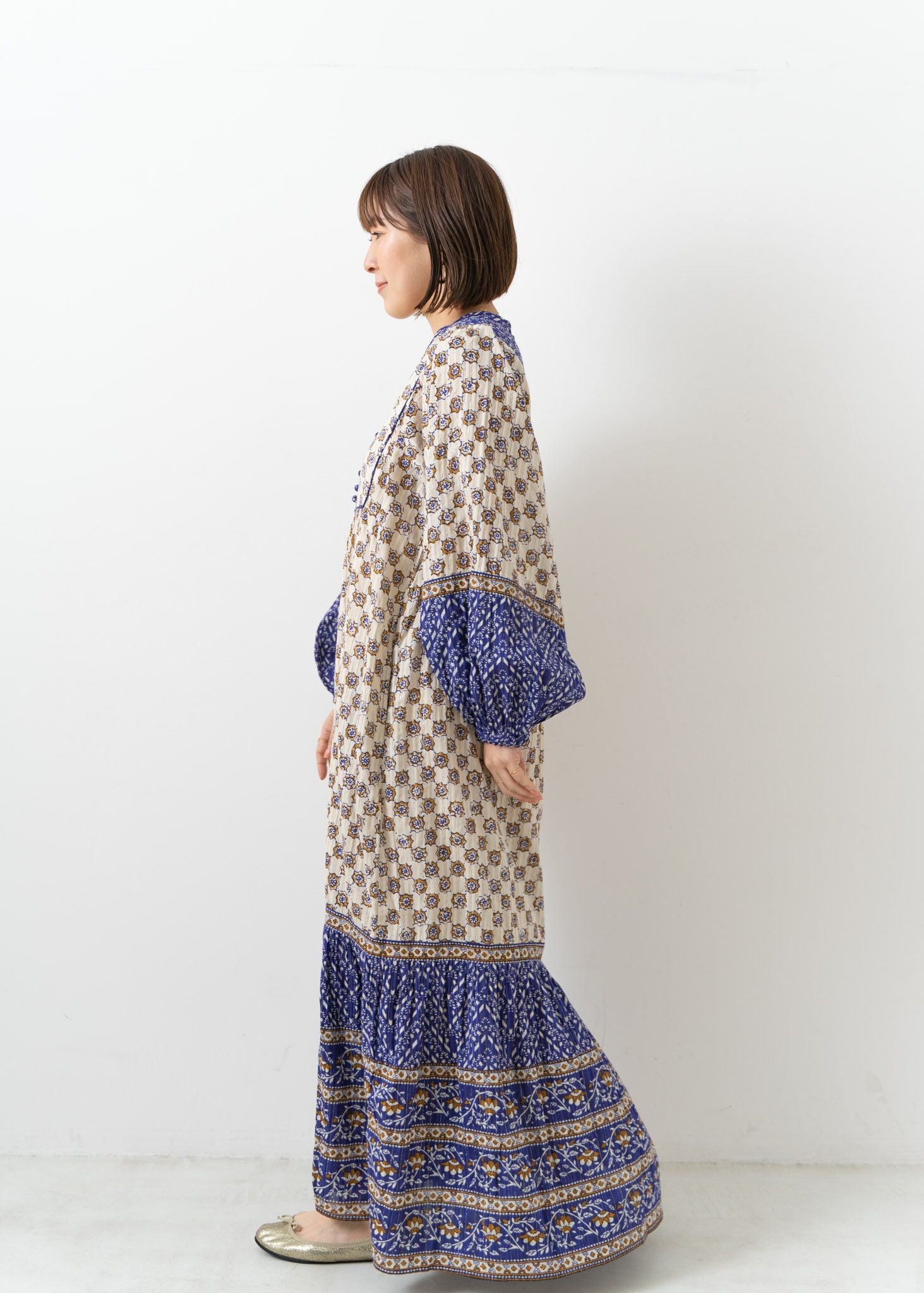 Cotton Kika Ethnic Print Dress | Pasand by ne Quittez pas | パサン