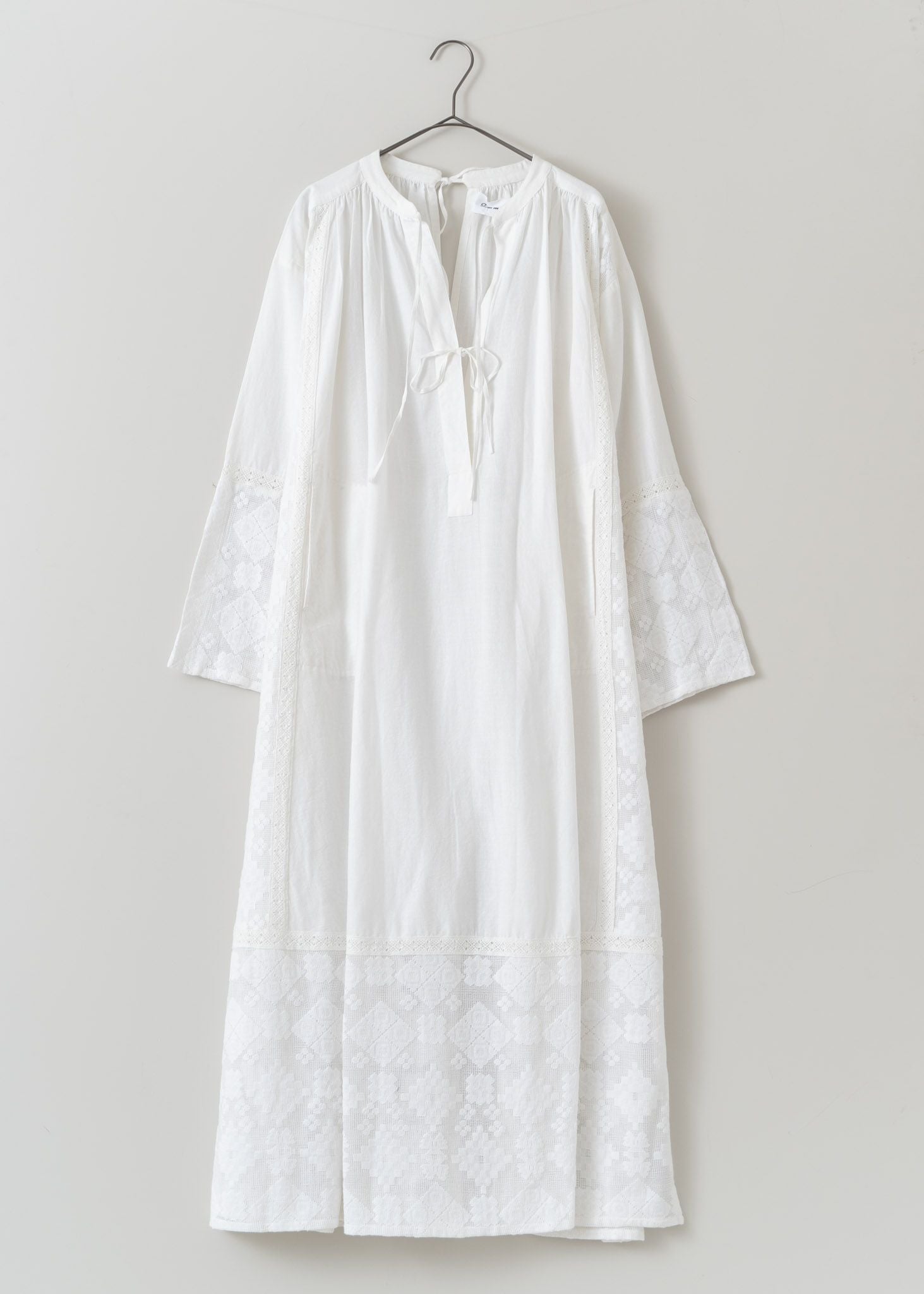 Cotton Linen Joint Lace Dress | Pasand by ne Quittez pas | パサンドバイヌキテパ