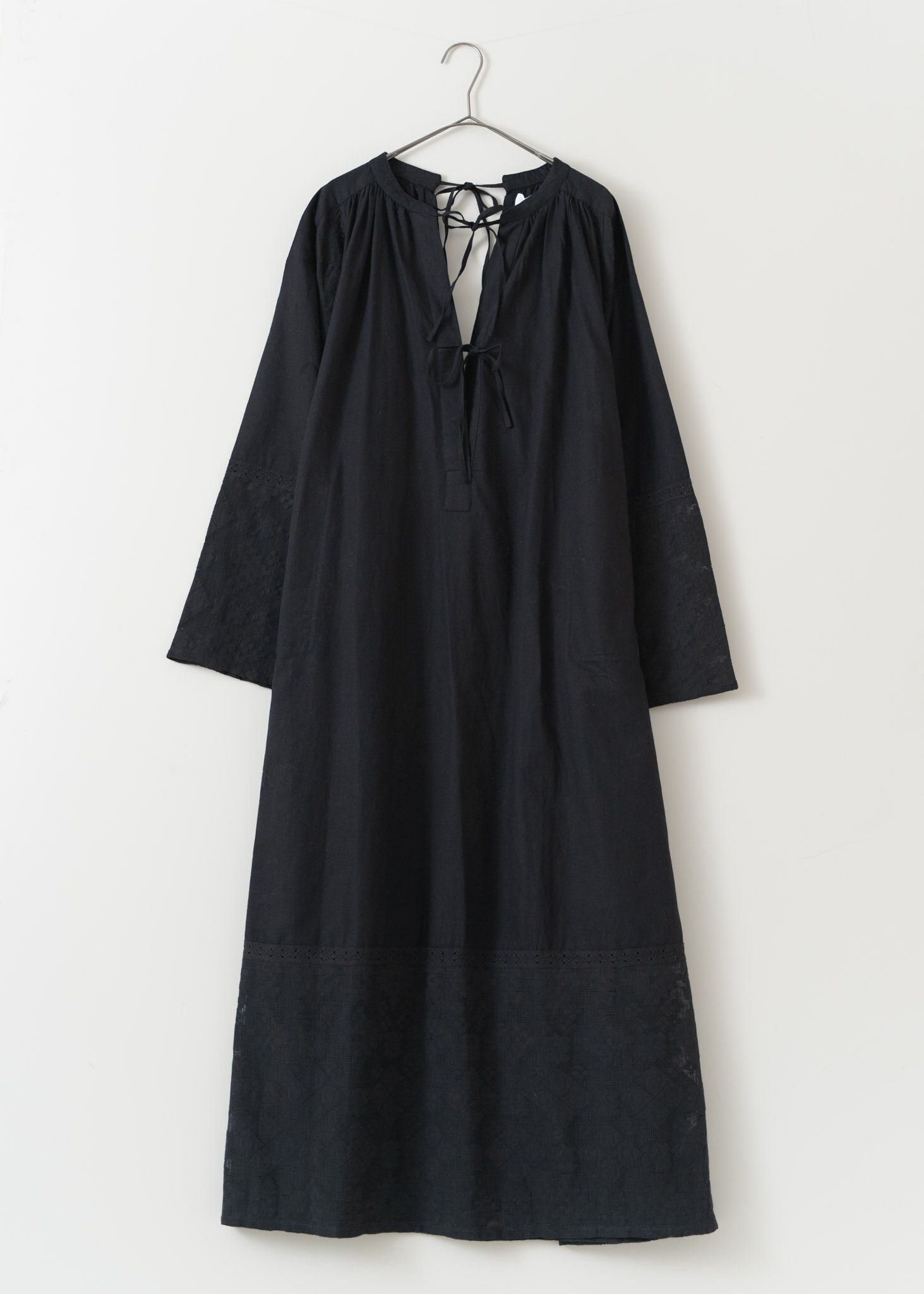 Cotton Linen Joint Lace Dress | Pasand by ne Quittez pas | パサン 