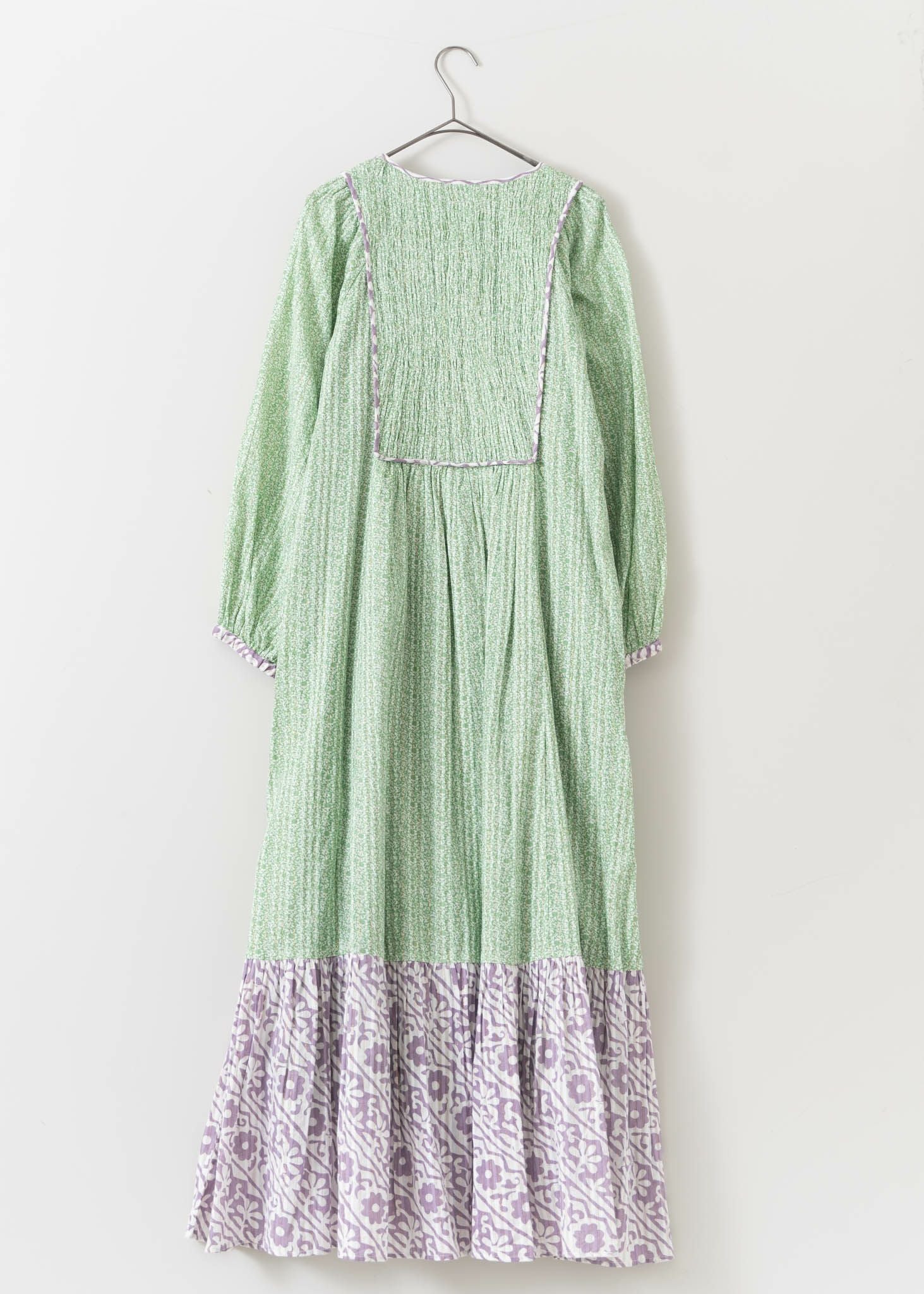 Cotton Double Flower Print Dress | Pasand by ne Quittez pas 