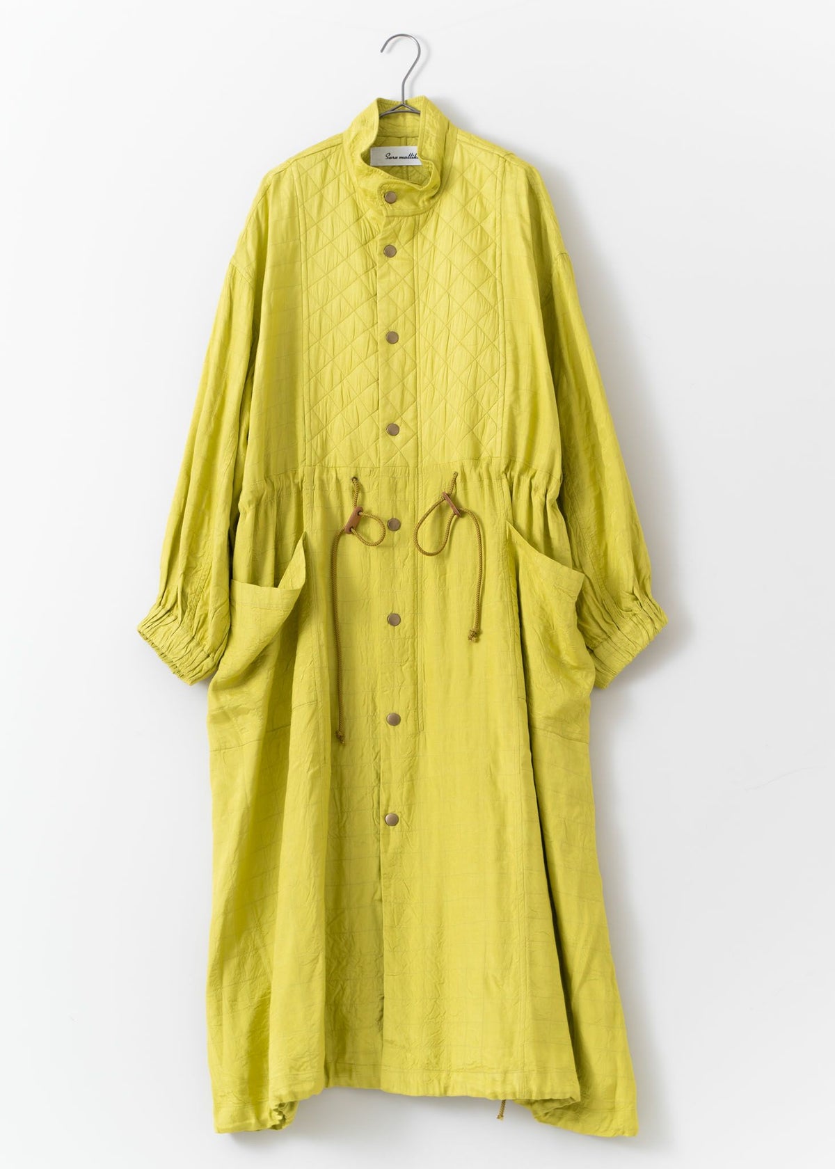 Square Stitch Long Coat