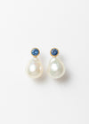 Sapphire & Pearl Stud