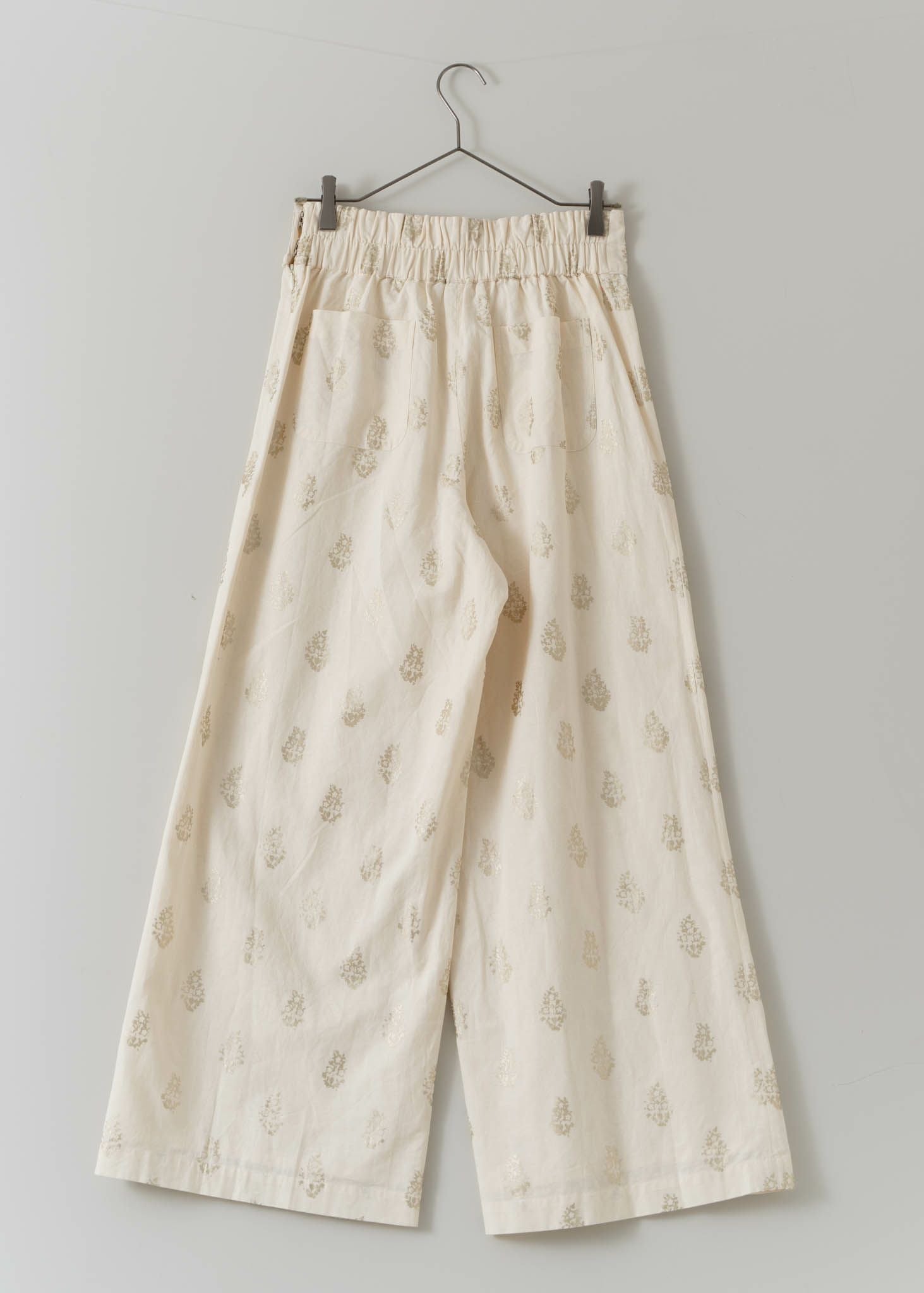 Cotton Linen Foil Print Pants | Pasand by ne Quittez pas | パサン 