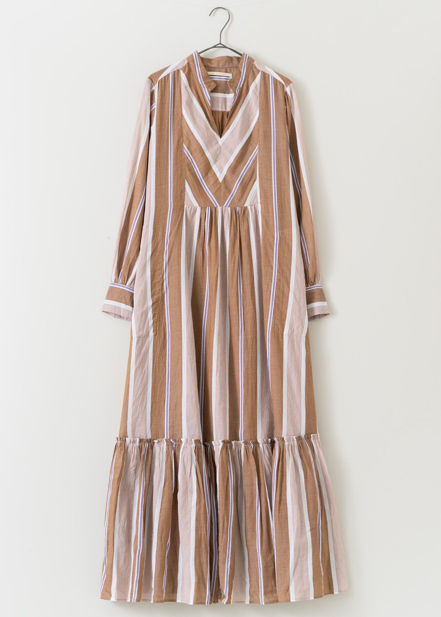 Cotton Voile Stripe Panel Dress | Pasand by ne Quittez pas