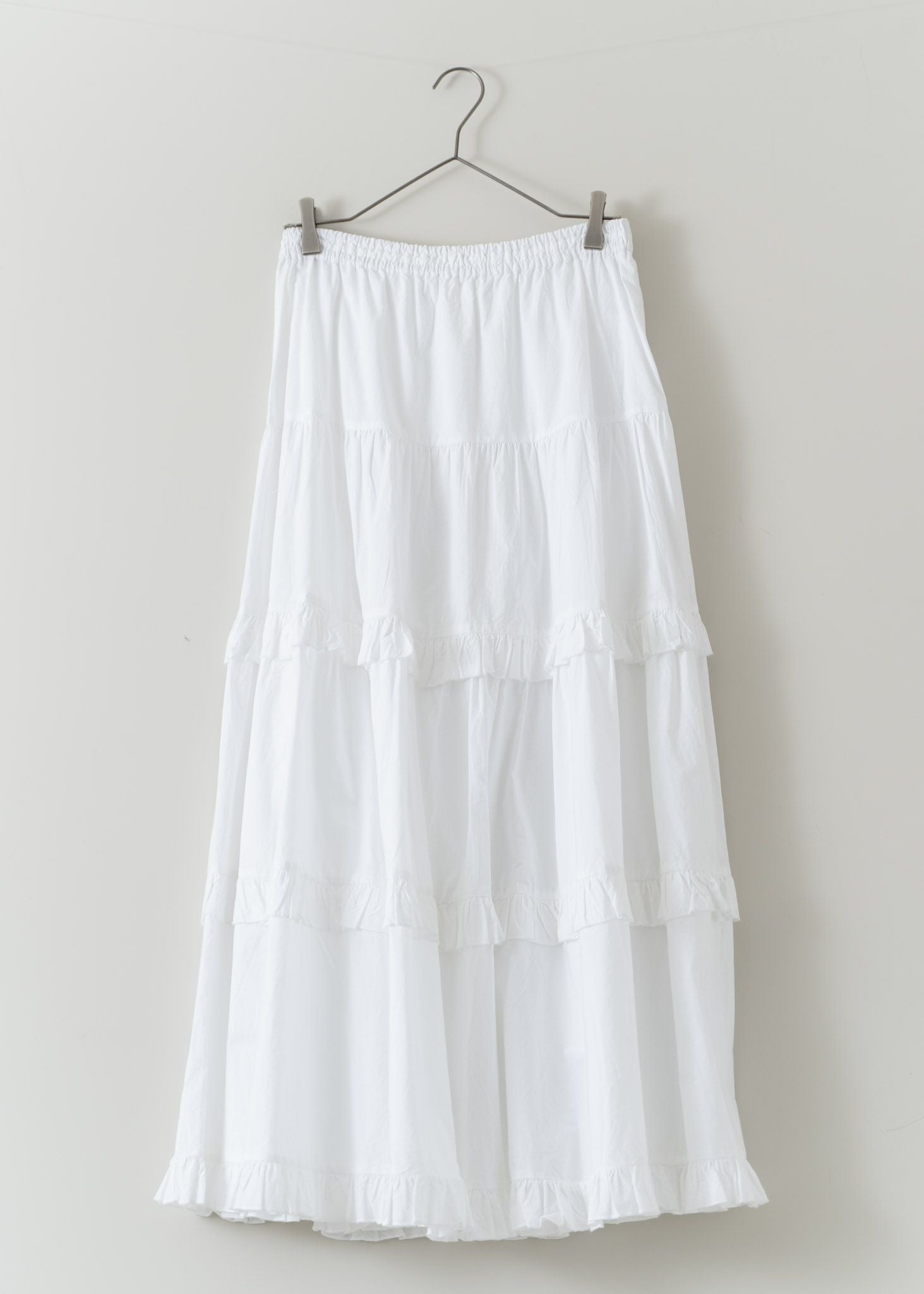 Cotton Volume Frill Skirt