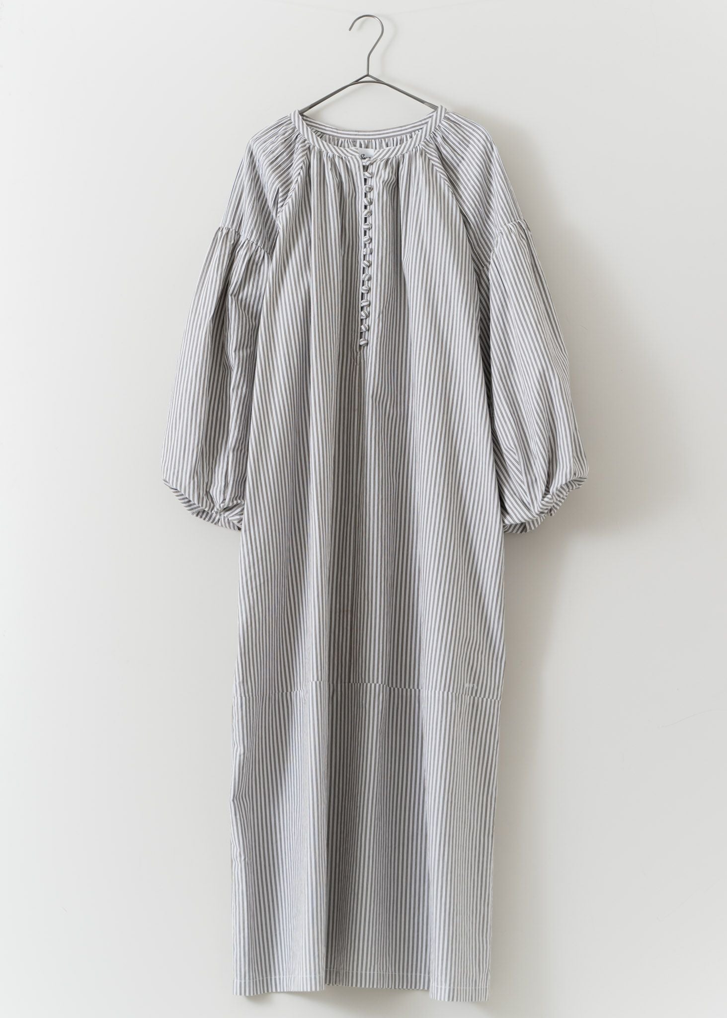 サラマリカ Cotton Stripe Volume Sleeve Dress裾周り140cm