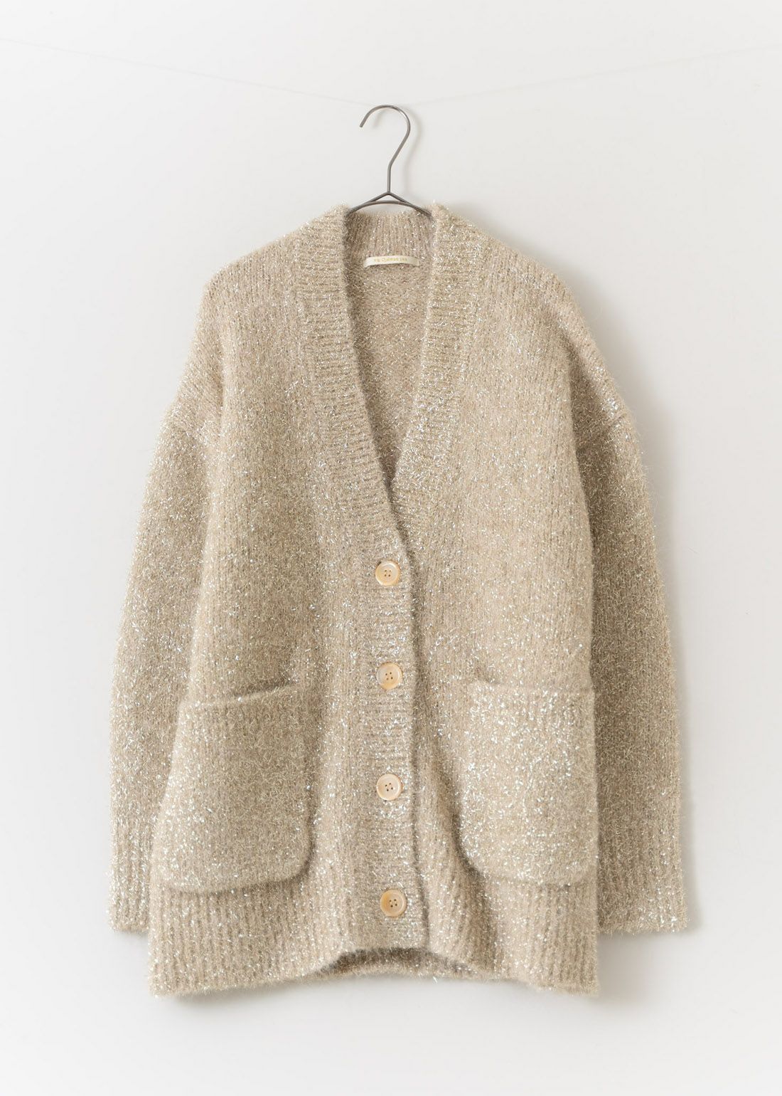 Alpaca Lurex Cardigan | Pasand by ne Quittez pas | パサンドバイ 