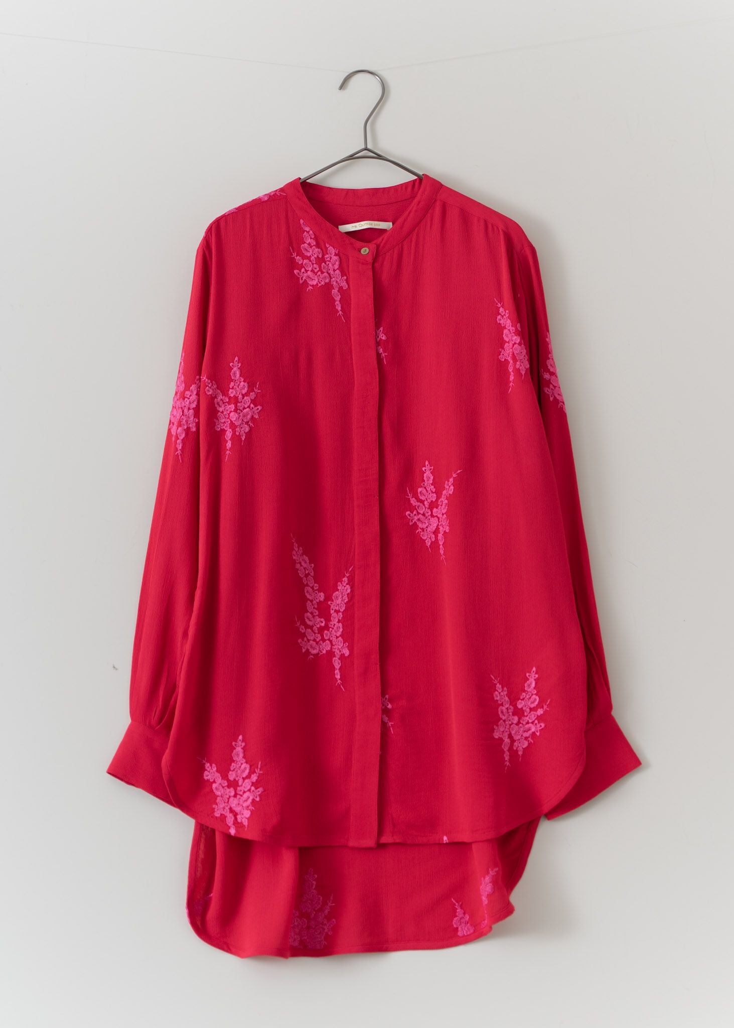 Moss Rayon Full Embroidery Shirts