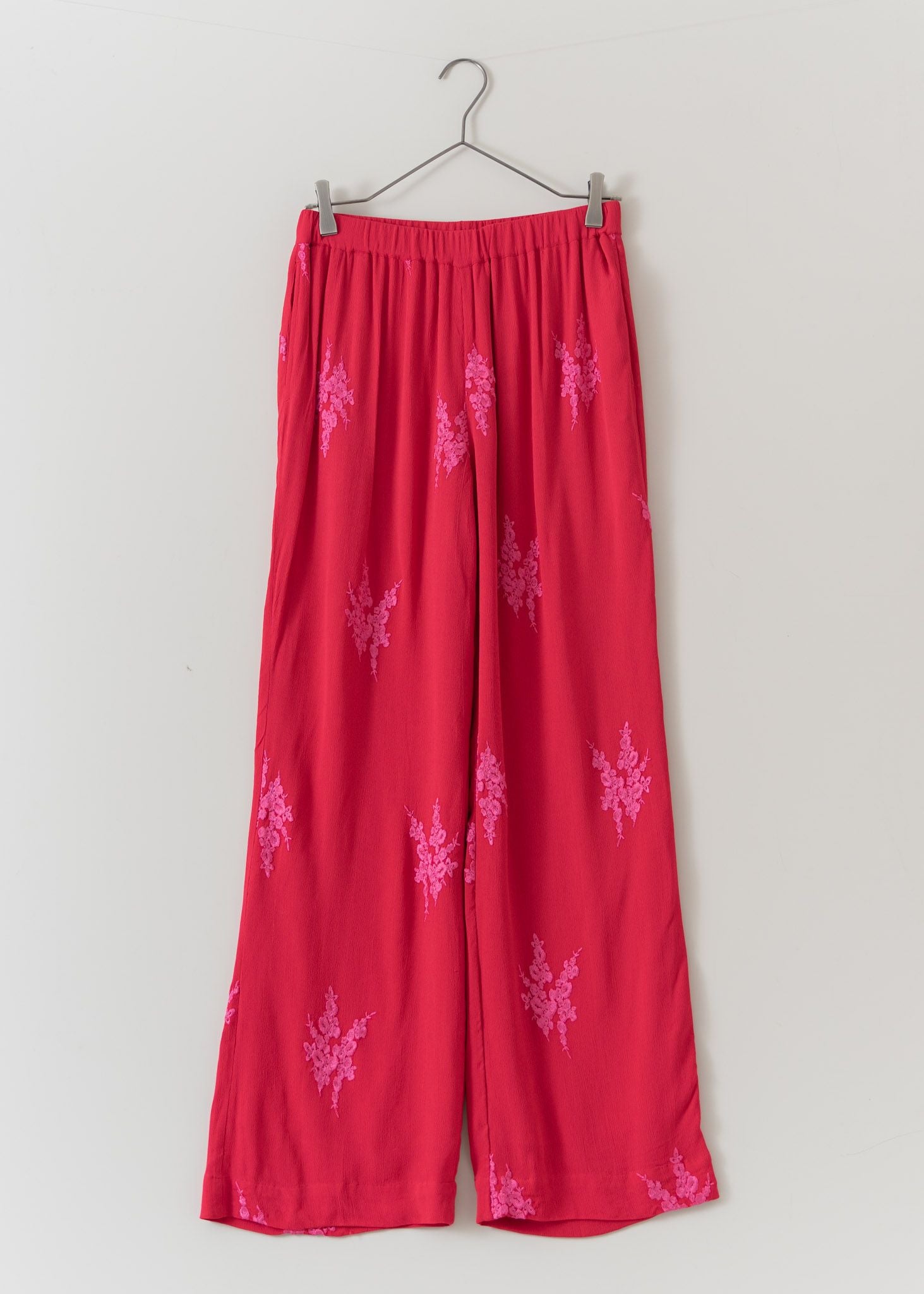 Moss Rayon Full Embroidery Pants