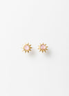 Sun Stud With Pink Tourmaline